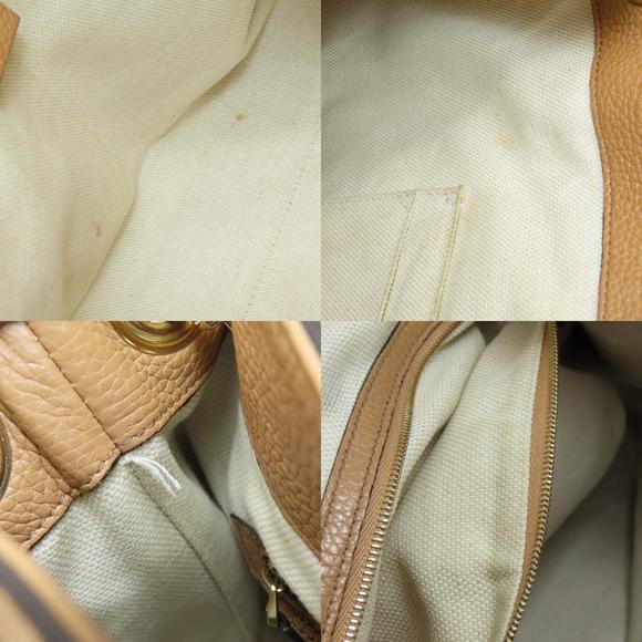 Gucci Chain Shoulder Soho Tote Bag Leather Beige - Picture 5 of 9
